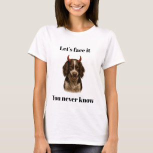 T-shirt femme Springer Spaniel Ange / Diable
