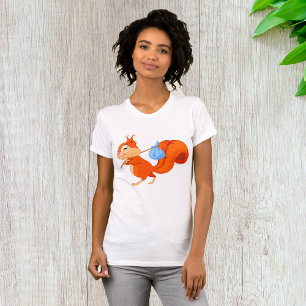 T-shirt femme Squirrel quittant la maison