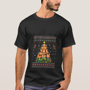 T-shirt Femme Squirrel Ugly Christmas Tree Drôle Candy Ca