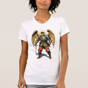 T-shirt femme St Michael de style rétro BD