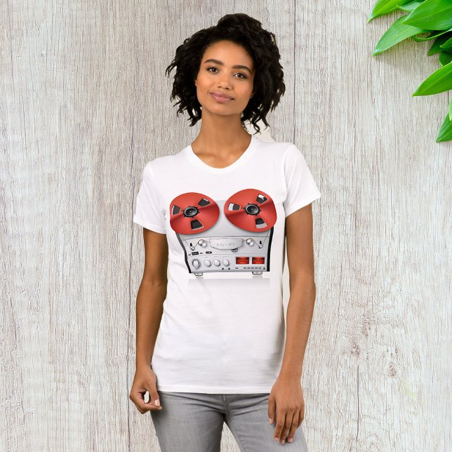 T-shirt femme stéréo vintage (Créateur téléchargé)