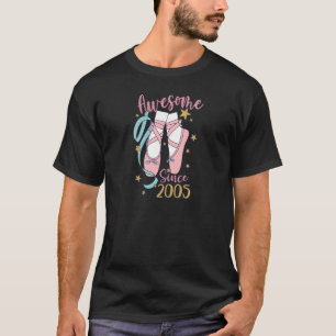 T-shirt Femme stupéfiante depuis 2005 18ème anniversaire d