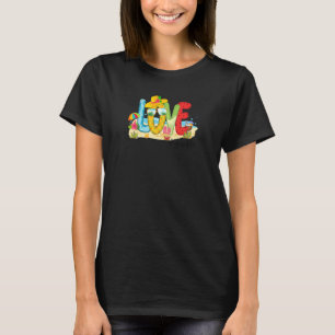 T-shirt Femme Summer Love Gmalife Gma Love Beach Vacances