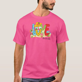 T-shirt Femme Summer Love Mimilife Mimi Love Beach Vacati