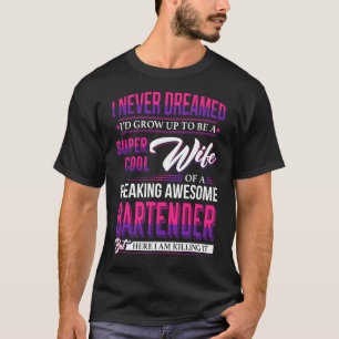 T-shirt Femme Super Cool D'Une Femme De Bartender