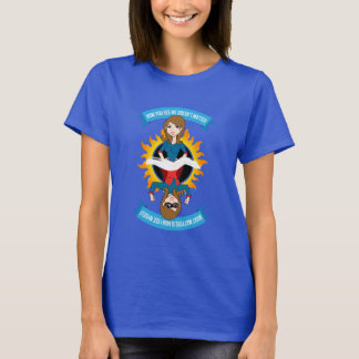 T-shirt Femme/super héros w/Logo "comment vous me voyez"