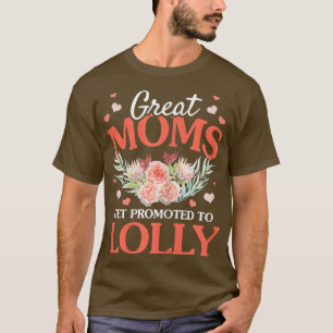 T-shirt Femme Super Moms Obtenir Promu À Lolly Grand-mère