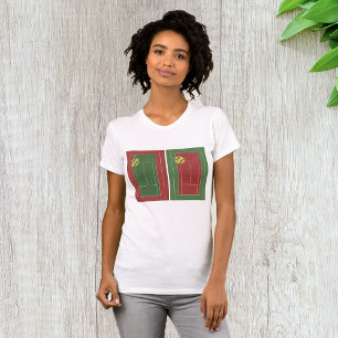 T-Shirt Femme Sur Les Courts De Tennis