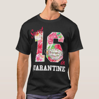 T-shirt Femme Sweet Siteen en quarantaine 16 ans 16t