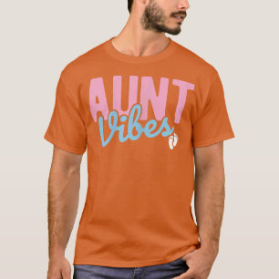 T-shirt Femme Tante Vibes Bébé Révéler Grossesse Révélatio
