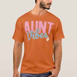 T-shirt Femme Tante Vibes Bébé Révéler Grossesse Révélatio