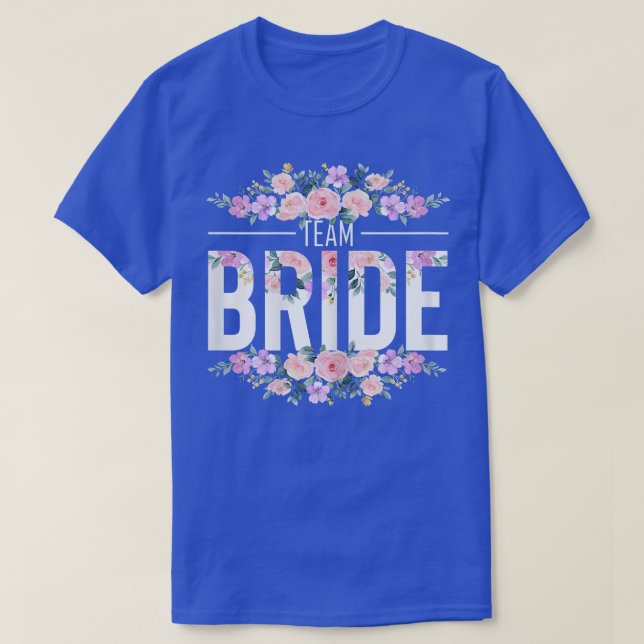 T-shirt Femme Team Bride Bridesmaiers JGA Mariage de la pa (Design devant)