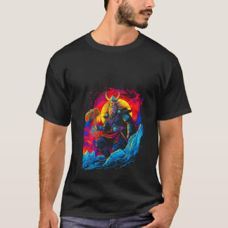 T-shirt Femme Thorr Mjolnir Dieu Tonnerre Éclair Norse M