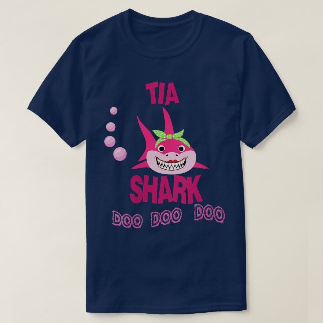 T-shirt Femme Tia Shark Cadeau tantePlayera para Tia en Es (Design devant)