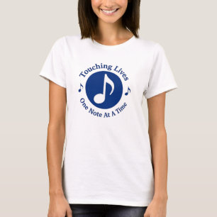 T-shirt femme Touching vit une note à la fois