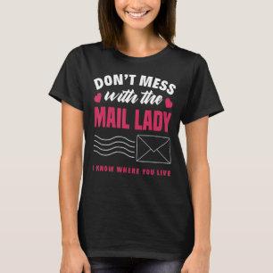 T-shirt Femme Transporteur de courrier Mail Lady Poste Bur
