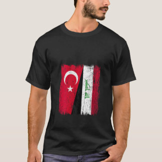 T-shirt Femme Turquie Irak demi-drapeau Turc Iraq Jersey