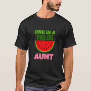 T-shirt Femme Un Dans Une Tante Melon Vibe Watermelon Été