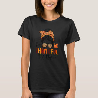 T-shirt Femme Un Remerciement ICU Nurse Messy Bun Fall Nur