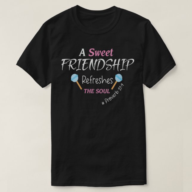 T-shirt Femme Une Amitié Douce Rafraîchit L'Âme, Funn (Design devant)