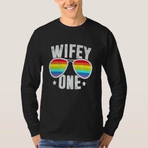 T-shirt Femme Une Deux Mariées Lgbt Lesbienne Mariage Rain
