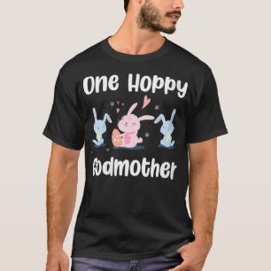 T-shirt Femme Une Godmère Hoppy Mignonne Oeuf Lapin de Pâq