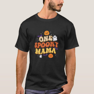 T-shirt Femme Une maman Éffrayante Maman Boo Halloween mig