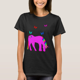 T-shirt femme Unicorne violette & Papillons ZKOA