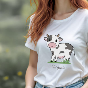 T-shirt Femme Vache mignonne