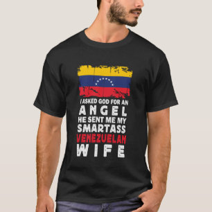 T-shirt Femme vénézuélienne drôle et intelligente Drapeau 