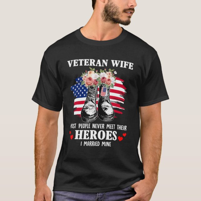 T-shirt Femme vétéran La plupart des gens ne rencontrent j (Devant)