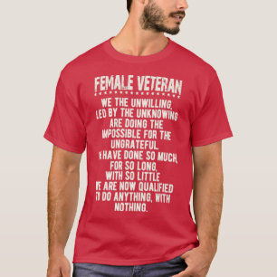 T-shirt Femme Vétérinaire Femme Combat Patriotique 1