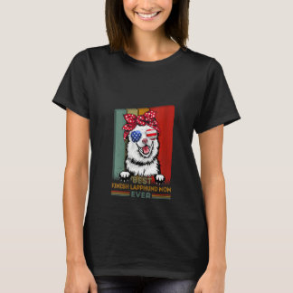 T-shirt Femme Vintage Finition Meilleure Maman Lapphund Dé