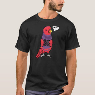 T-shirt Femme Violet têtu Cou Lory Parrot