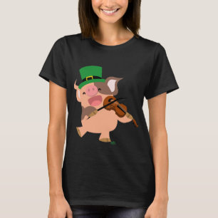T-shirt femme violoniste de la Saint Patrick