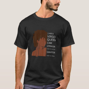 T-shirt Femme Virgo Queen Je Suis Plus Forte Cadeau Annive