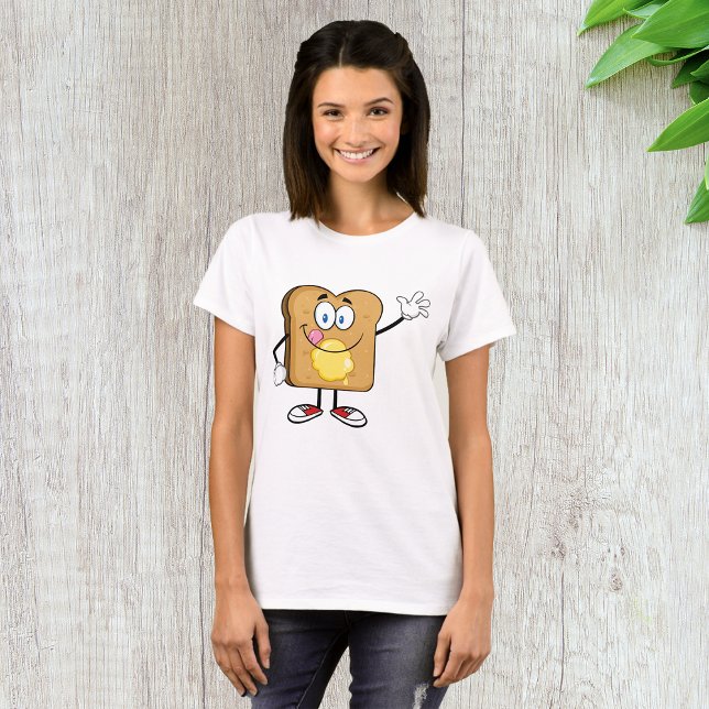 T-shirt femme visage toast (Créateur téléchargé)