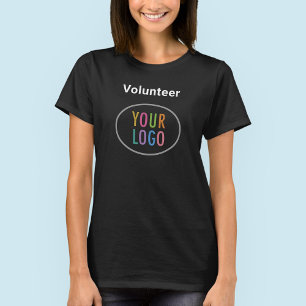 T-shirt Femme Volontaire Logo Personnalisé Black S