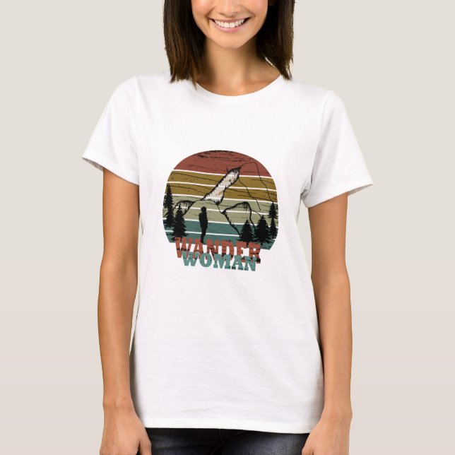 T-shirt femme wander randonnée (Devant)