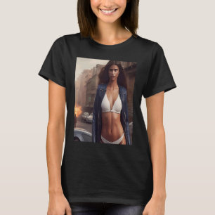 T-shirt Femme White Bikini Look Glam Outfit Inspo City Sof