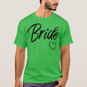 T-shirt Femme White Mariée Coeur Mariage Lune de miel Bach