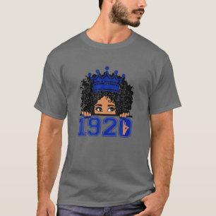 T-shirt Femme Zeta-1920 Afro Hair Crown Phi-Beta Hand Sign