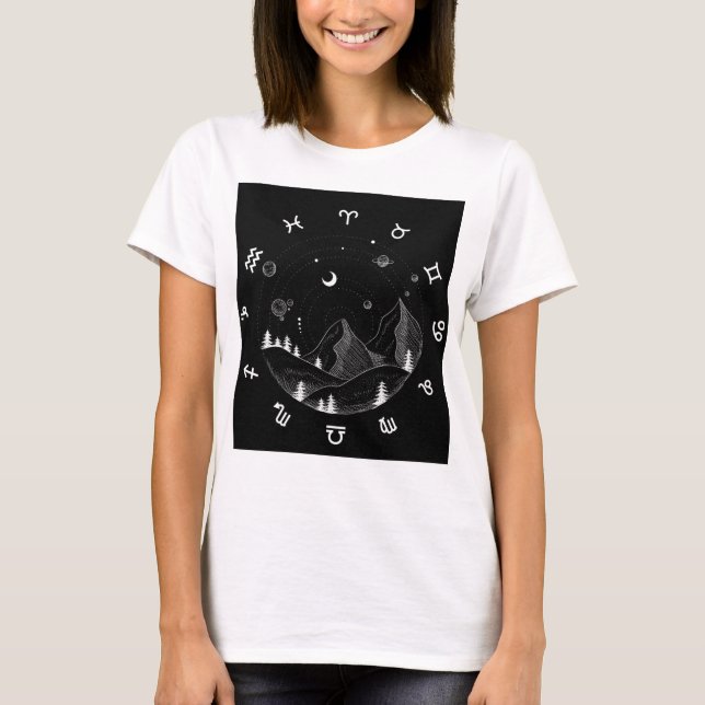T-shirt femme Zodiac (Devant)