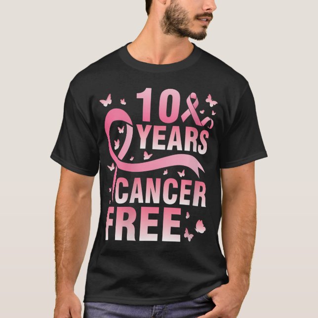 T-shirt Femmes 10 ans Cancer Sans Guerrier Combattez Nous (Devant)