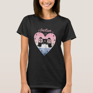 T-shirt FEMMES 14 Ans Mignonne Joueuse Anniversaire Fille