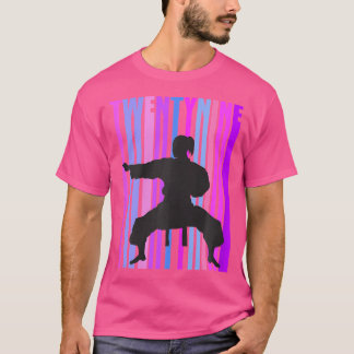 T-shirt Femmes 29E Anniversaire Karate Retro 29 Aujourd'Hu
