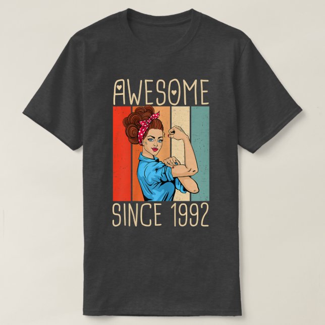 T-shirt Femmes 30 ans Femme stupéfiante depuis 1992 30e B (Design devant)