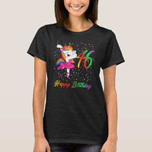 T-shirt Femmes 46 ans Anniversaire Joyeux Ballet d'anniver