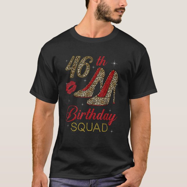 T-shirt Femmes 46e Escouade d'Anniversaire Inclus dans 46  (Devant)