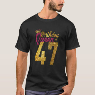 T-shirt Femmes 47 ans 1975 47e anniversaire Reine Diamo